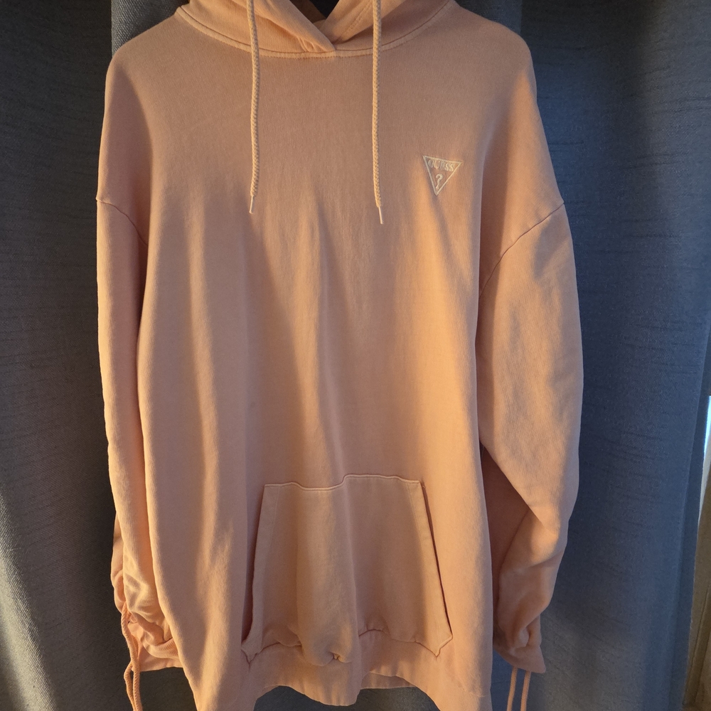 Guess Peach Hoodie with Embroidered Logo - Picture 13 of 15